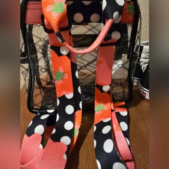 XOXO Betsy Clear Black Mini Backpack - Picture 4 of 6